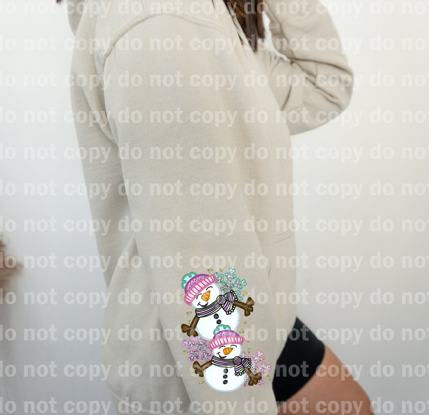 Joy Snowman with Optional Sleeve Design Dream Print or Sublimation Print