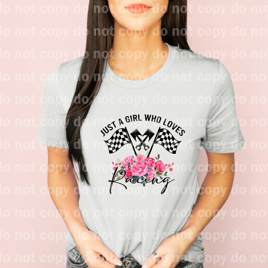 Just A Girl Who Loves Racing Dream Print or Sublimation Print