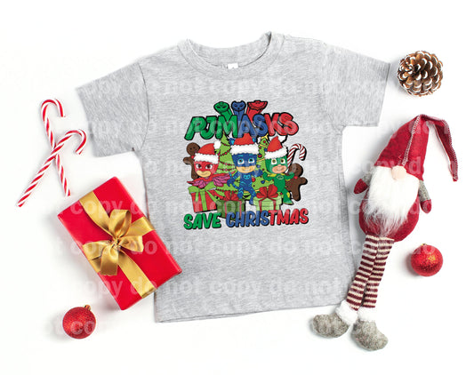Kids Super Heroes Save Christmas Dream Print or Sublimation Print