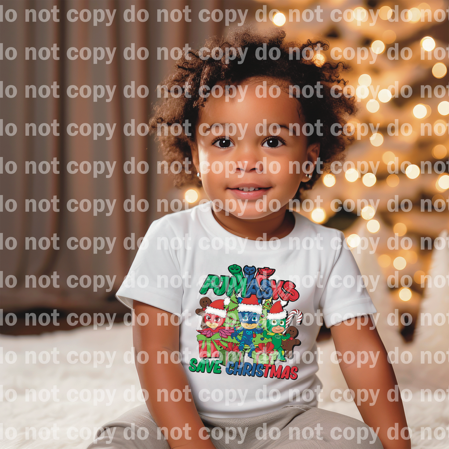 Kids Super Heroes Save Christmas Dream Print or Sublimation Print