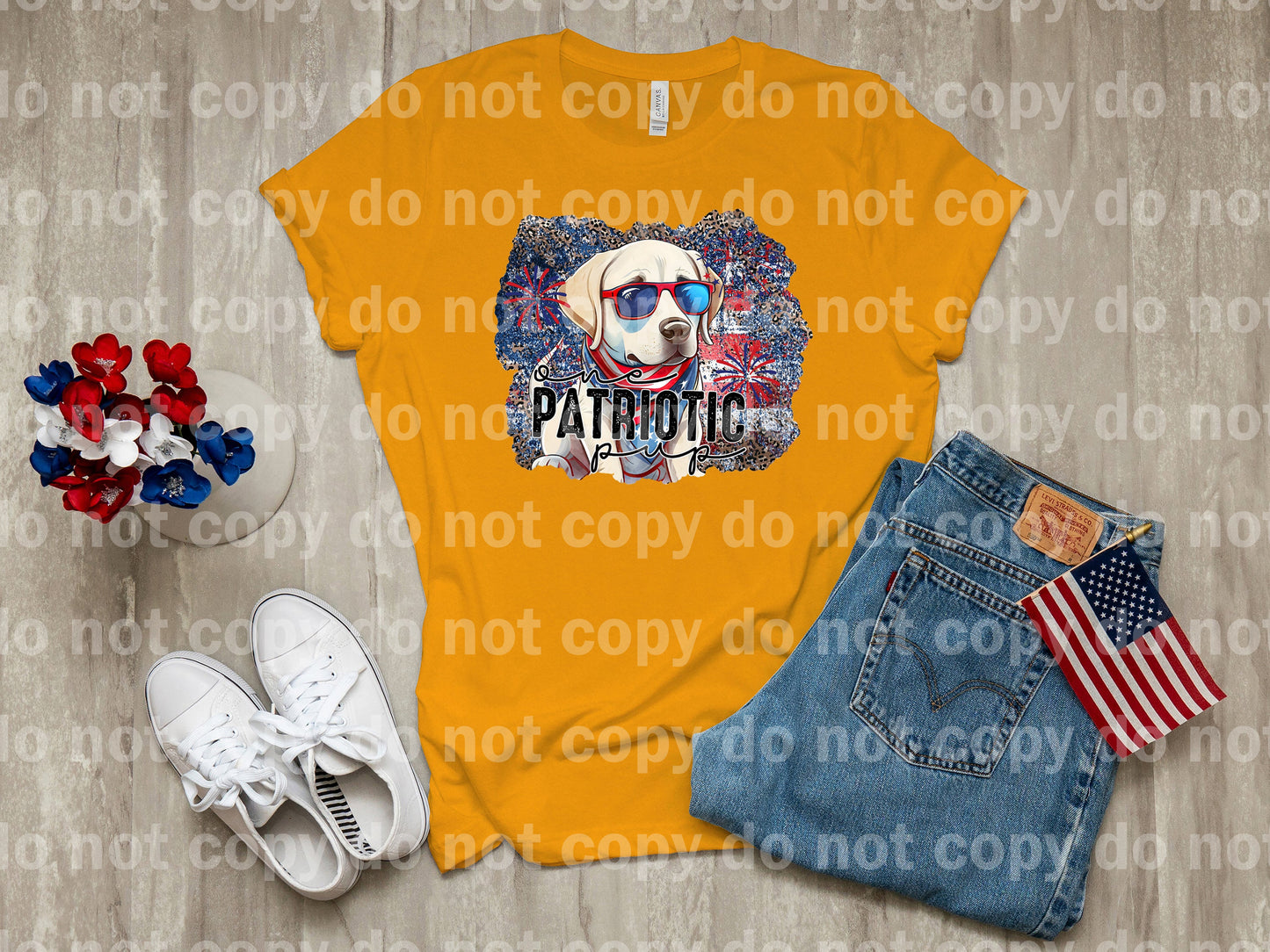 One Patriotic Pup Labrador Retriever Dream Print or Sublimation Print