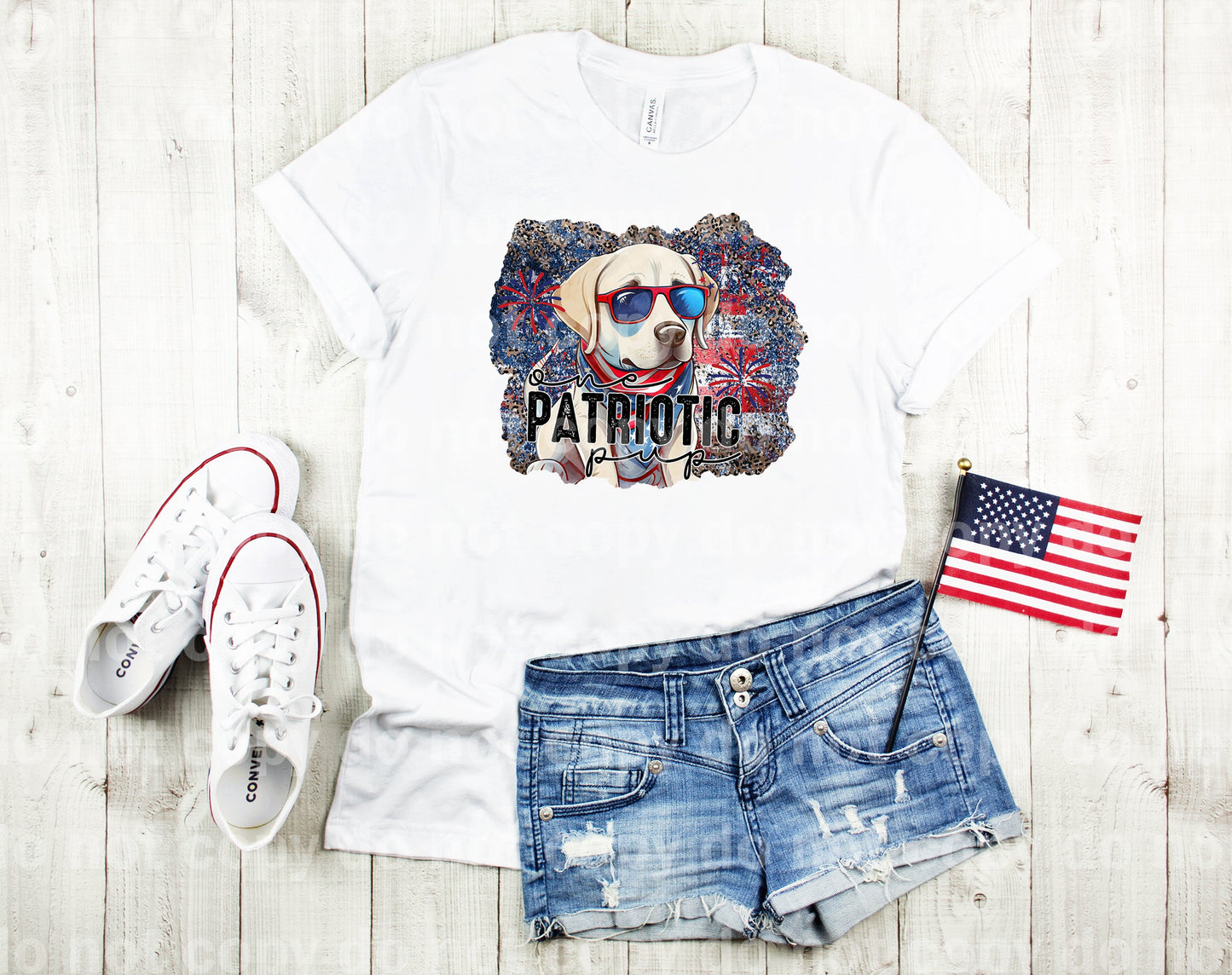 One Patriotic Pup Labrador Retriever Dream Print or Sublimation Print