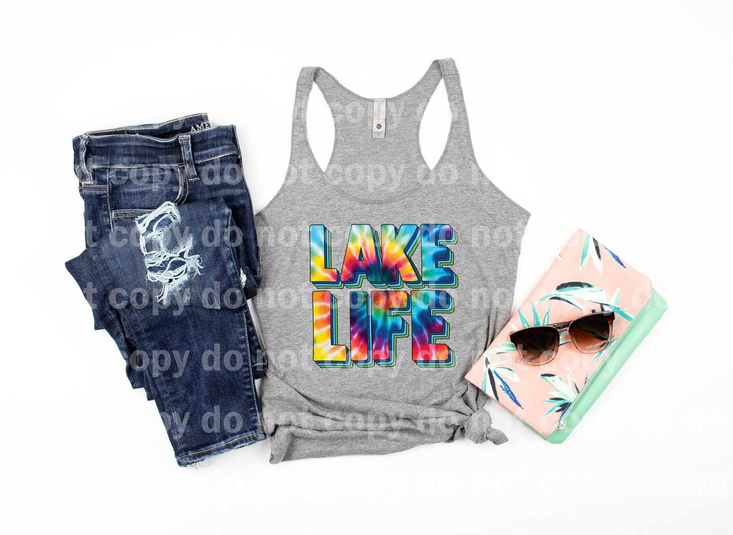 Lake Life Retro Tie Dye Dream Print or Sublimation Print