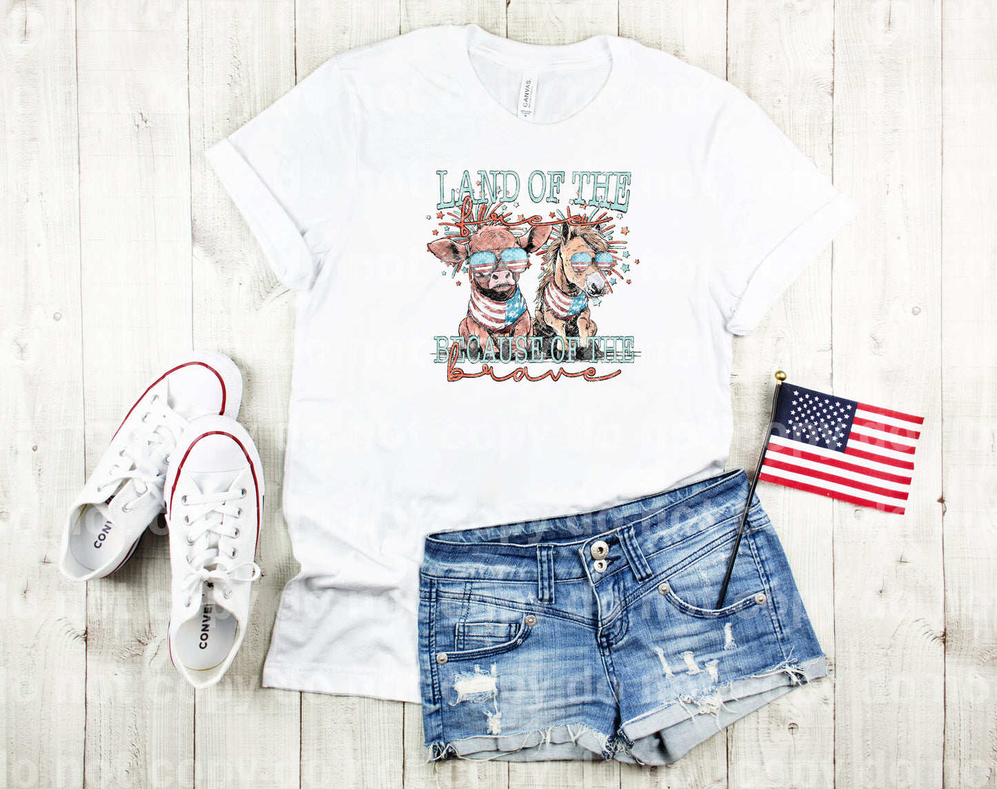 Land Of The Free Because Of The Brave Dream Print or Sublimation Print