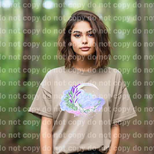 Lavender And Moon Colored/White Dream Print or Sublimation Print