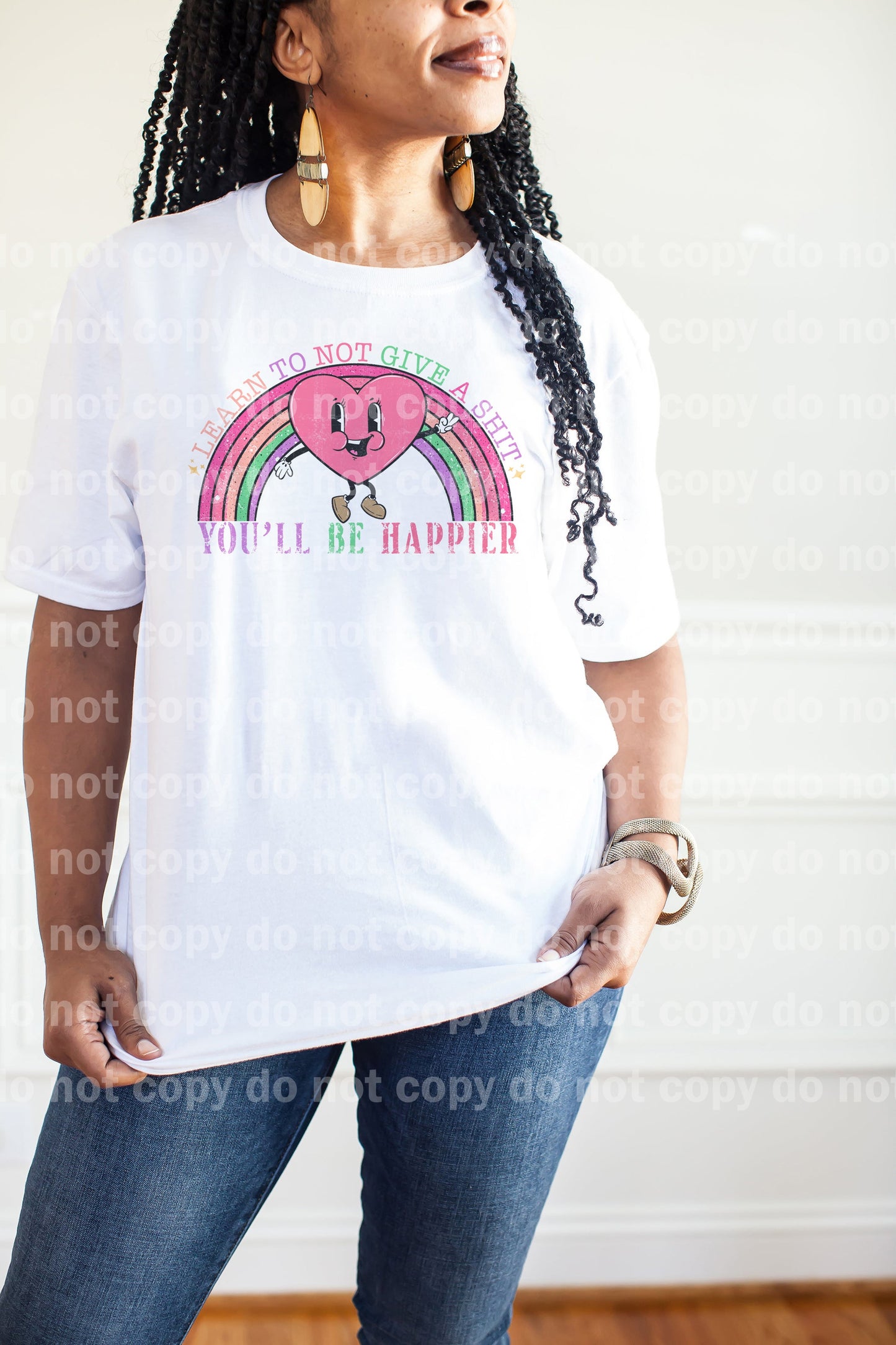 Learn To Not Give A Shit You'll Be Happier Dream Print or Sublimation Print