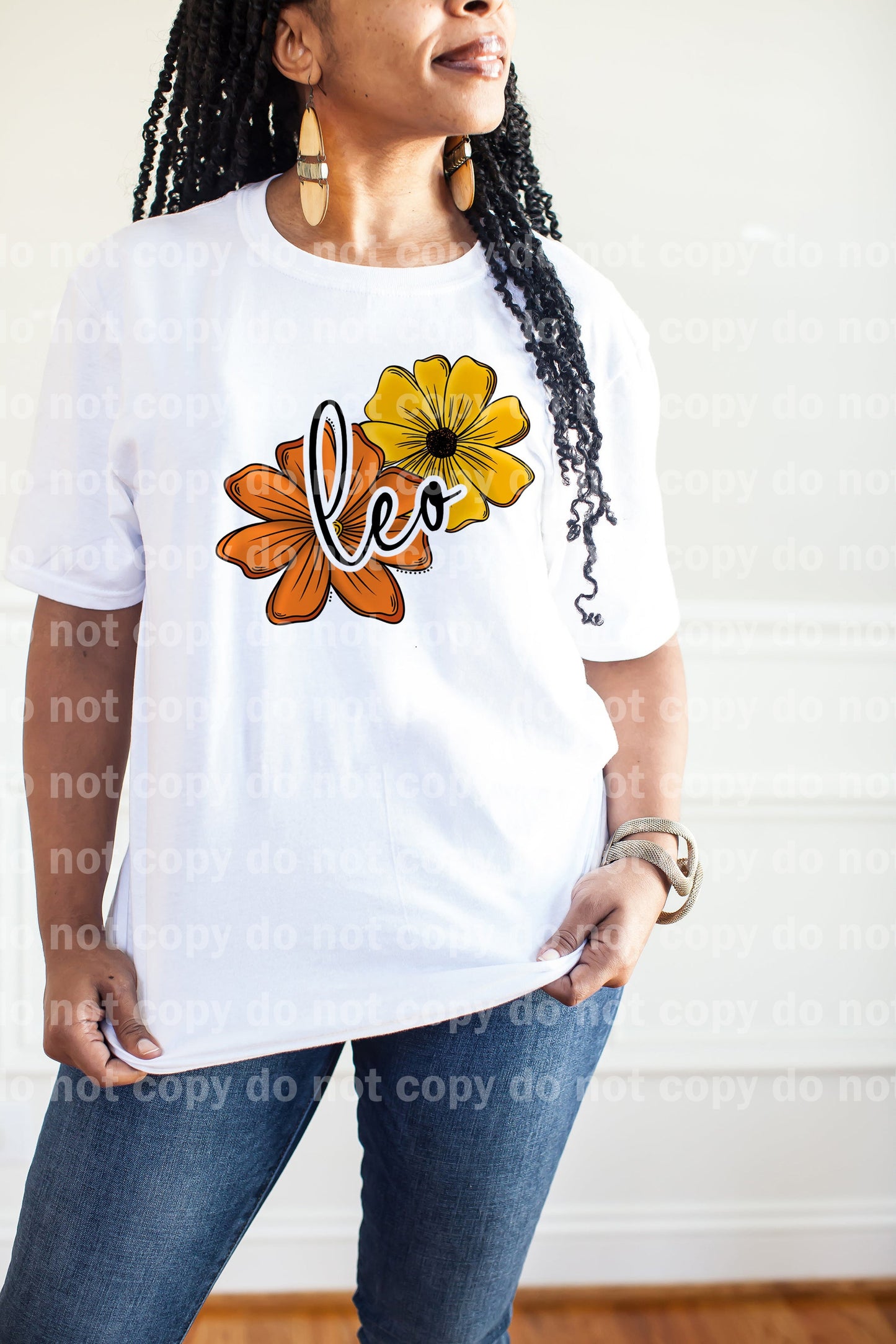 Leo Zodiac Sign Floral with Pocket Option Dream Print or Sublimation Print