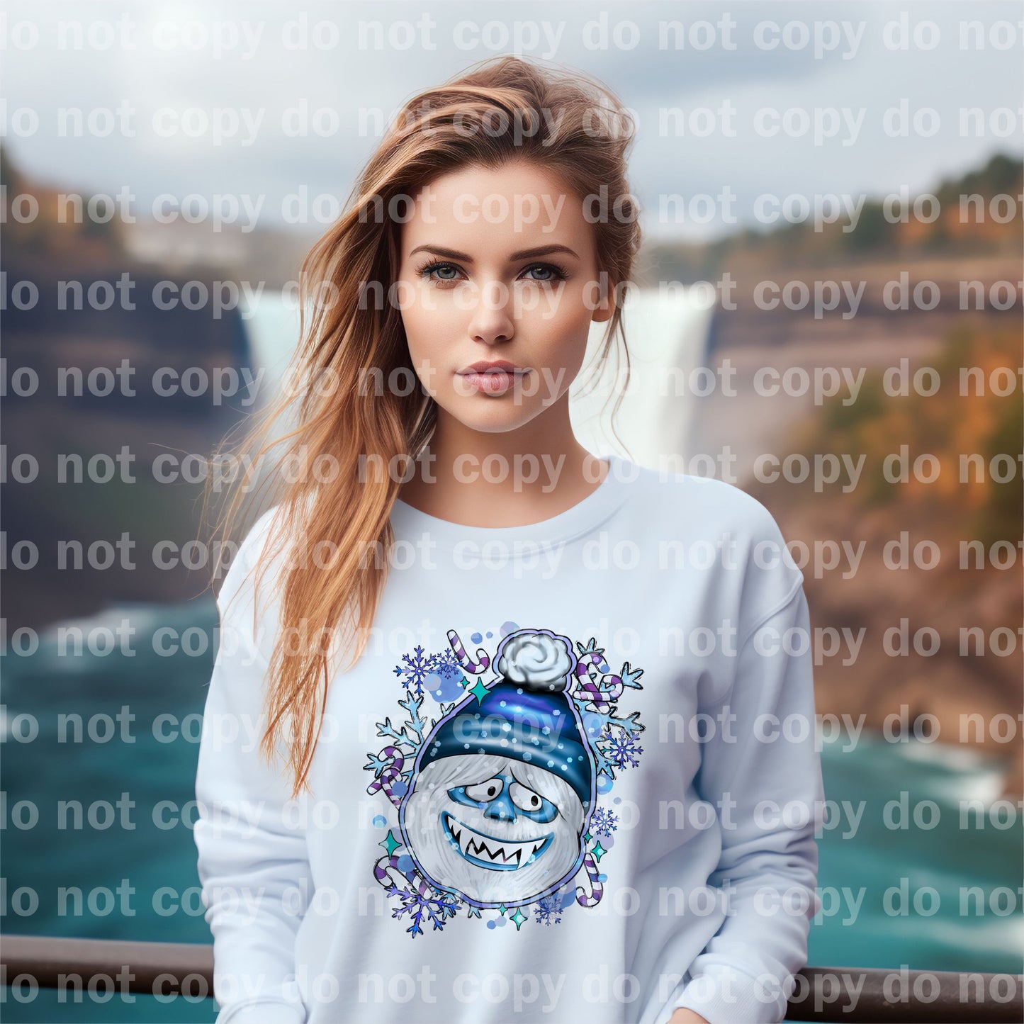 Let It Snow Head with Optional Sleeve Design Dream Print or Sublimation Print