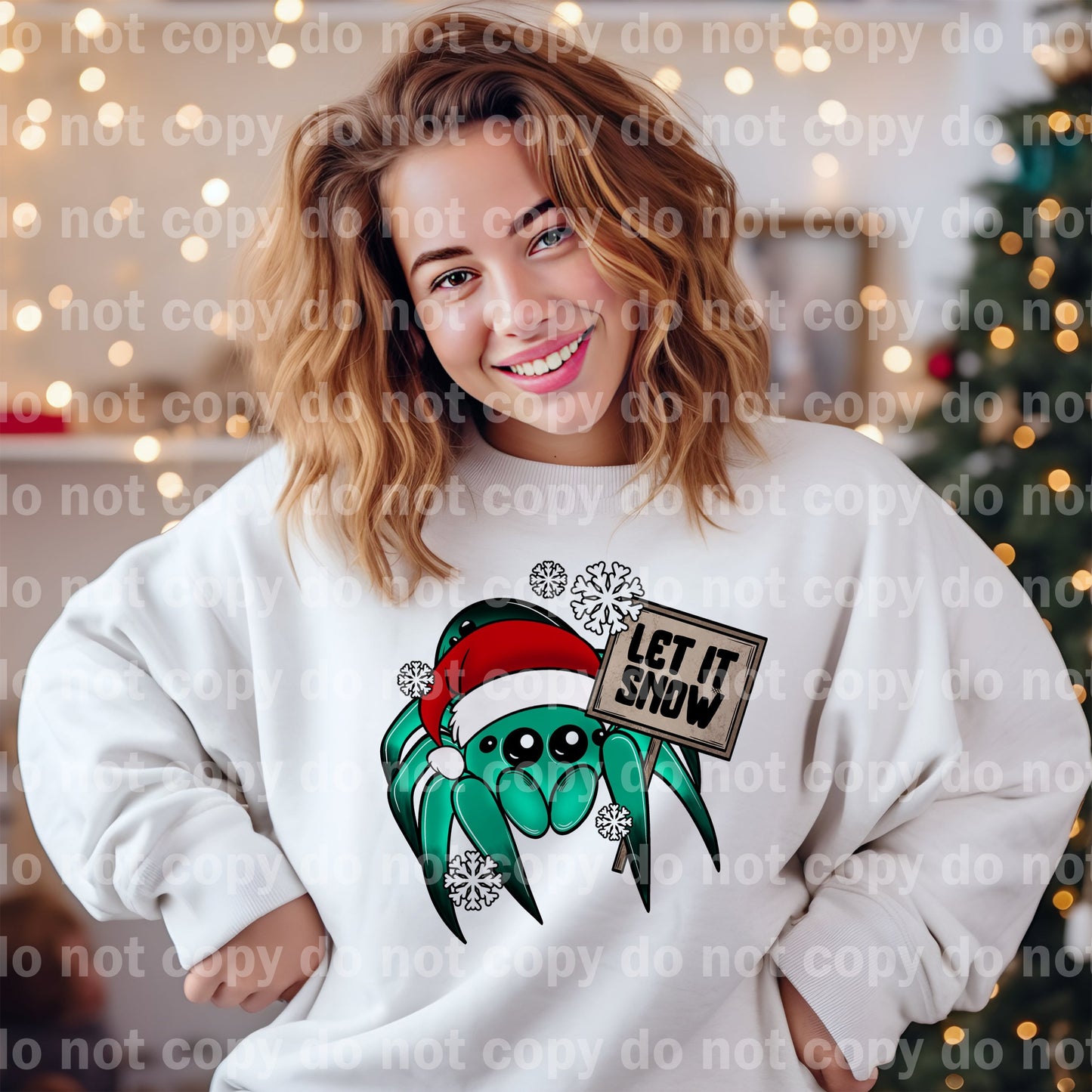Let It Snow Spider Blue Green/Green Dream Print or Sublimation Print