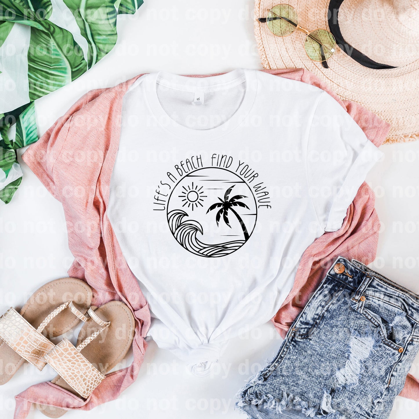 Life's A Beach Find Your Wave Black/White Dream Print or Sublimation Print