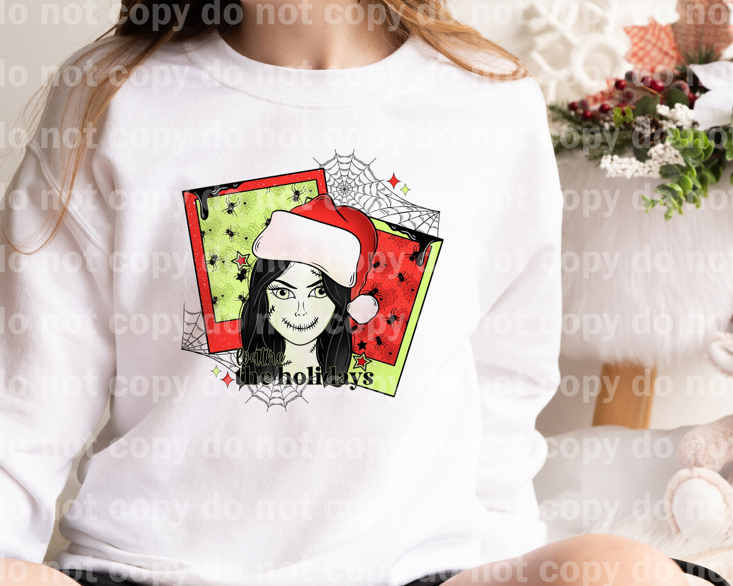 Loathe The Holidays Polaroid Wave Hair with Optional Two Rows Sleeve Designs Dream Print or Sublimation Print