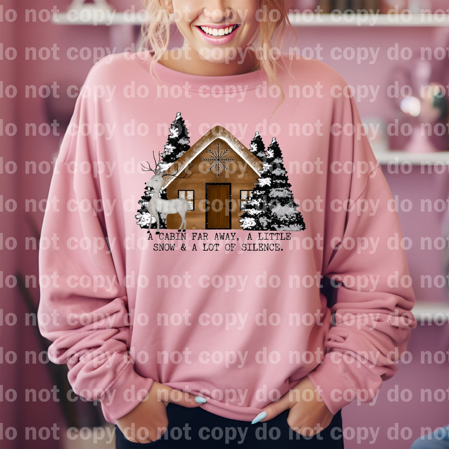 A Cabin Far Away A Little Snow And A Lot Of Silence Dream Print or Sublimation Print