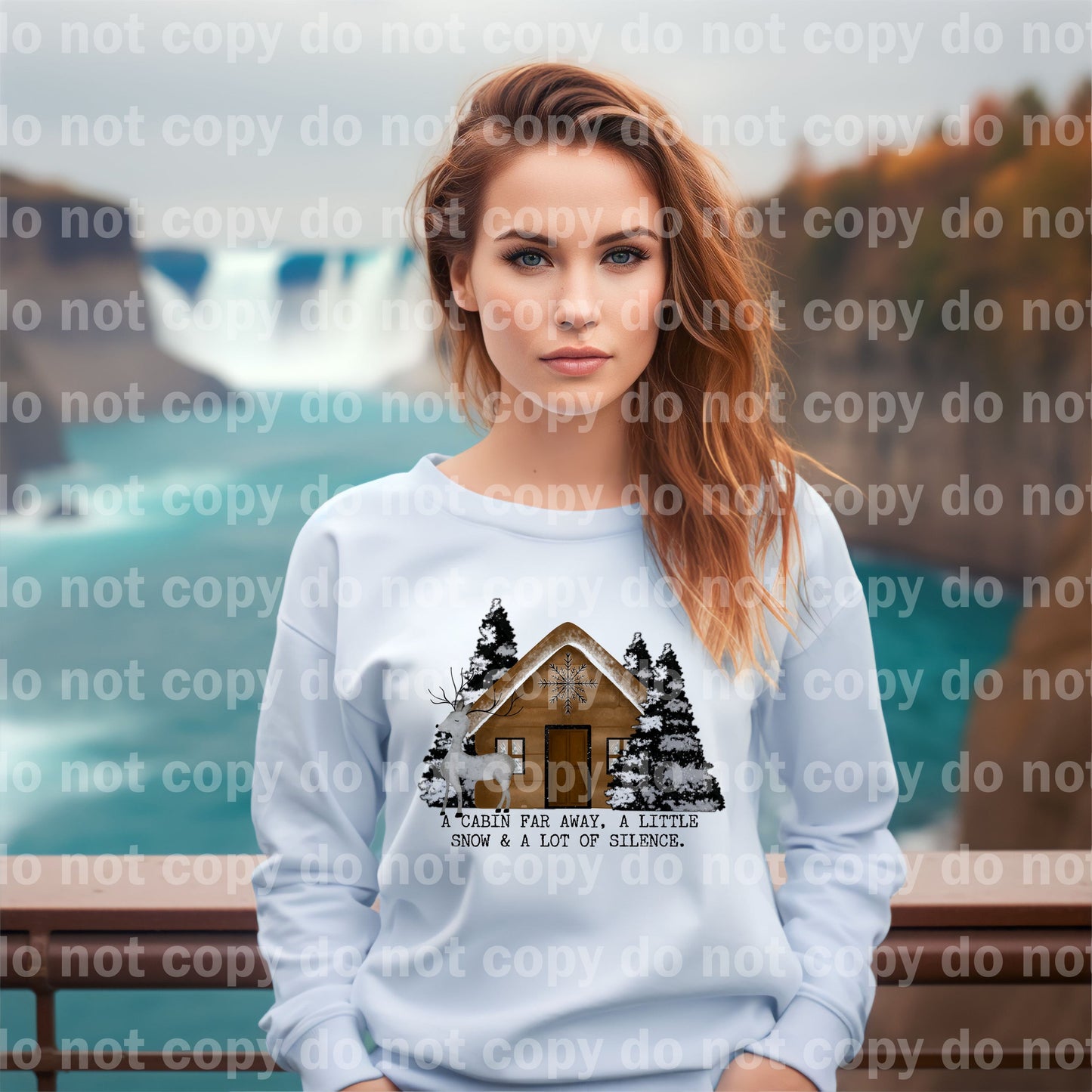 A Cabin Far Away A Little Snow And A Lot Of Silence Dream Print or Sublimation Print