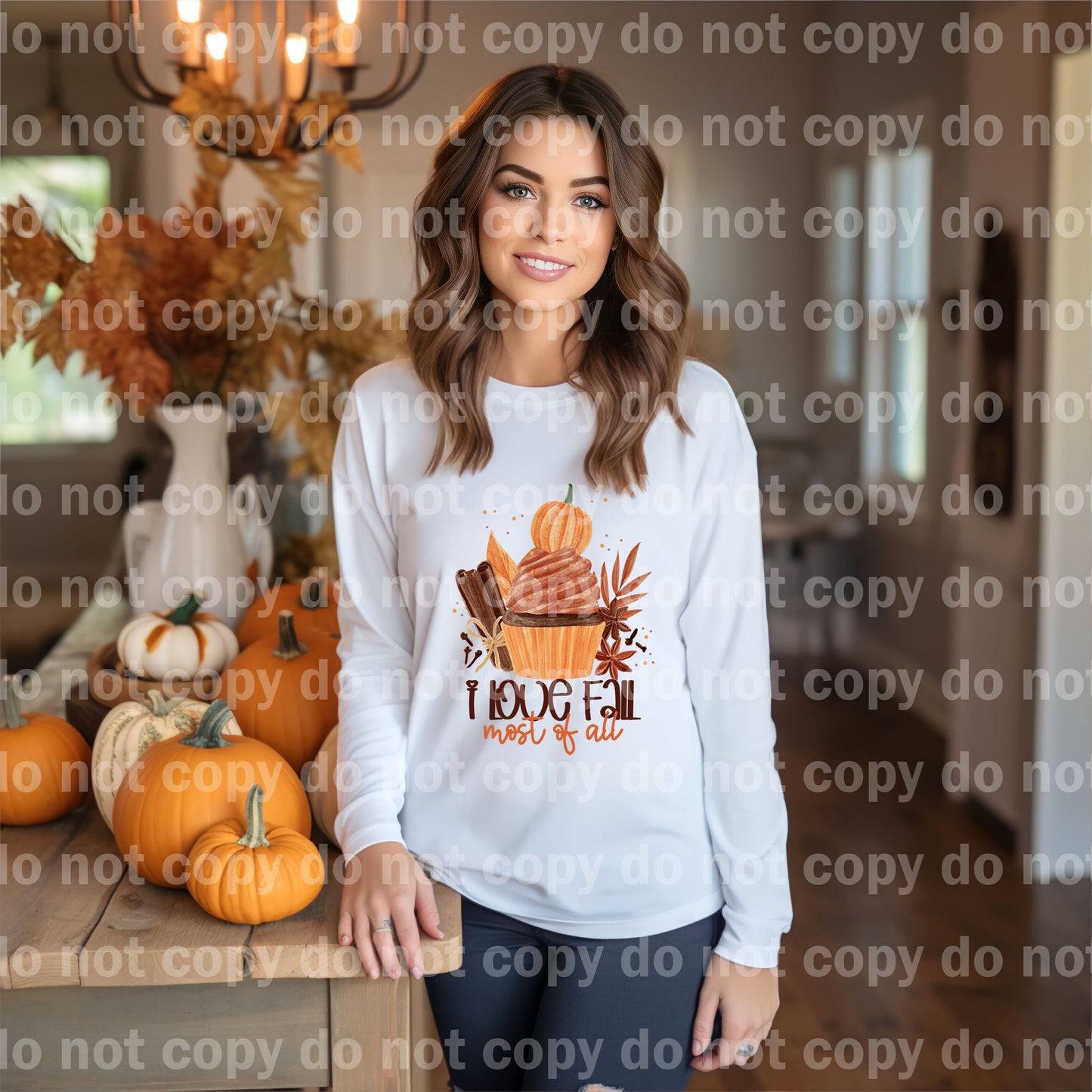 I Love Fall Most Of All Cupcake Dream Print or Sublimation Print