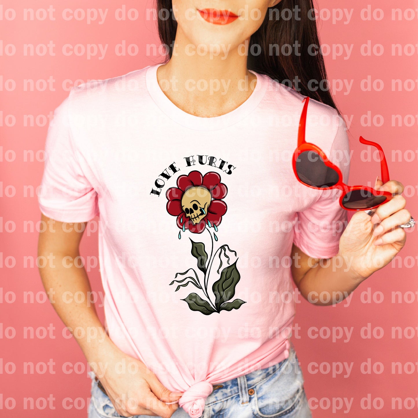 Love Hurts Flower Skull Dream Print or Sublimation Print