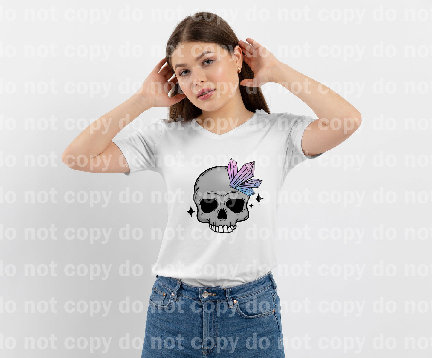 Magical Skull Crystals Dream Print or Sublimation Print