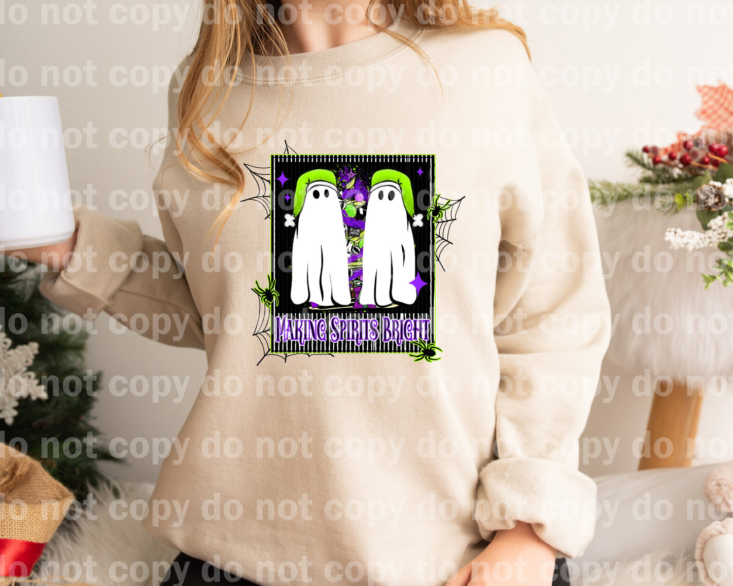 Making Spirits Bright Polaroid Ghost Dream Print or Sublimation Print