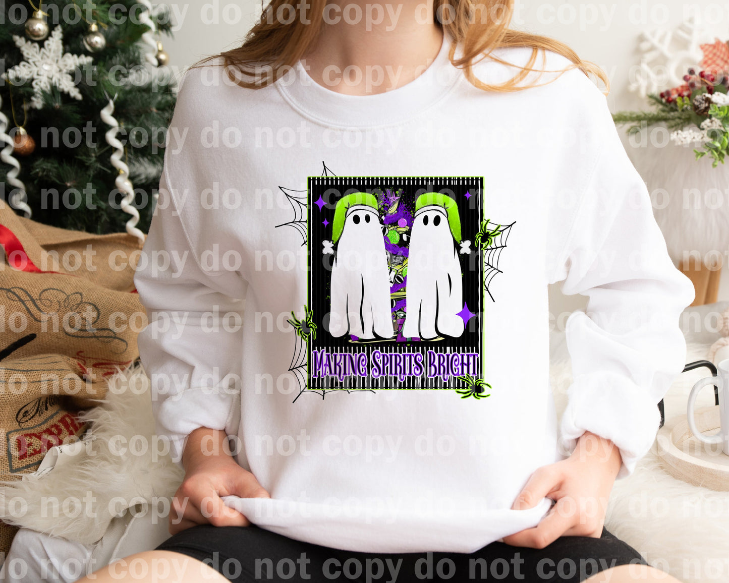 Making Spirits Bright Polaroid Ghost Dream Print or Sublimation Print