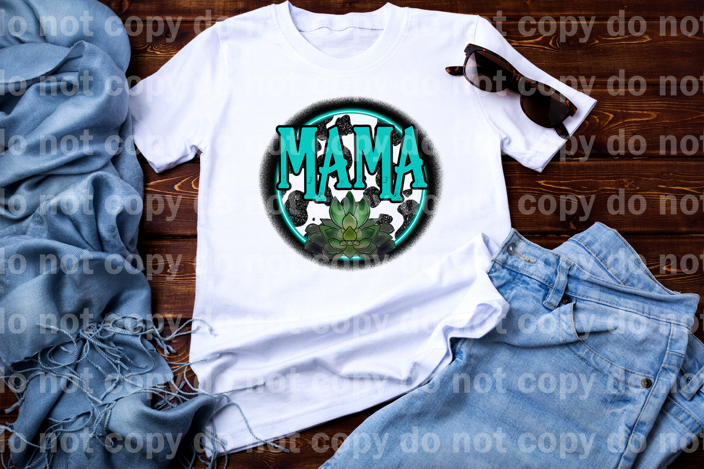 Mama Cow Print with Plants Dream Print or Sublimation Print