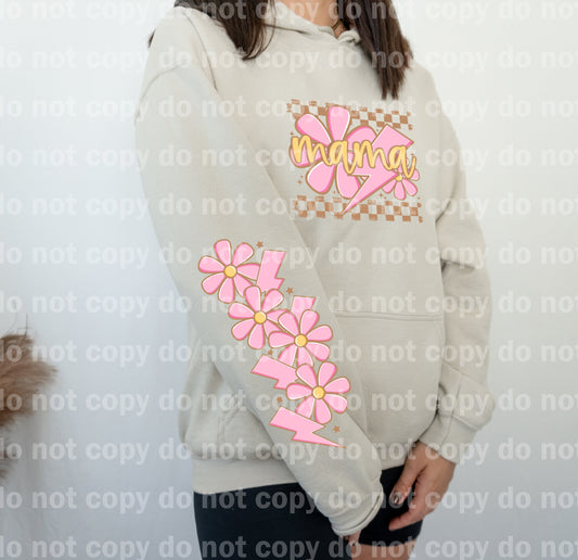 Mama Flower Bolt with Optional Sleeve Design Dream Print or Sublimation Print