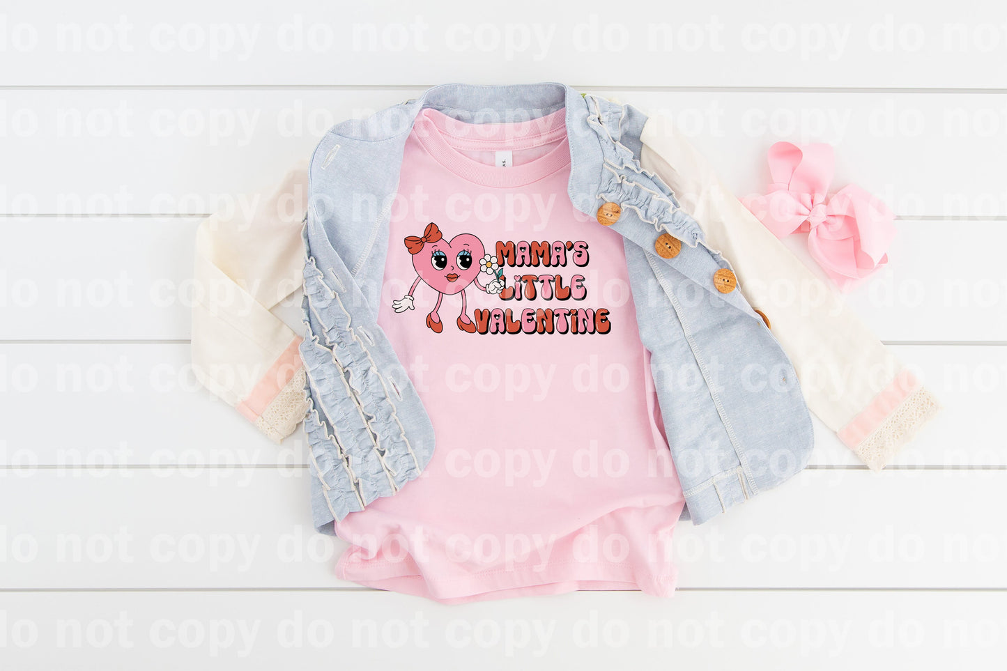 Mamas Little Valentine Girl Dream Print or Sublimation Print