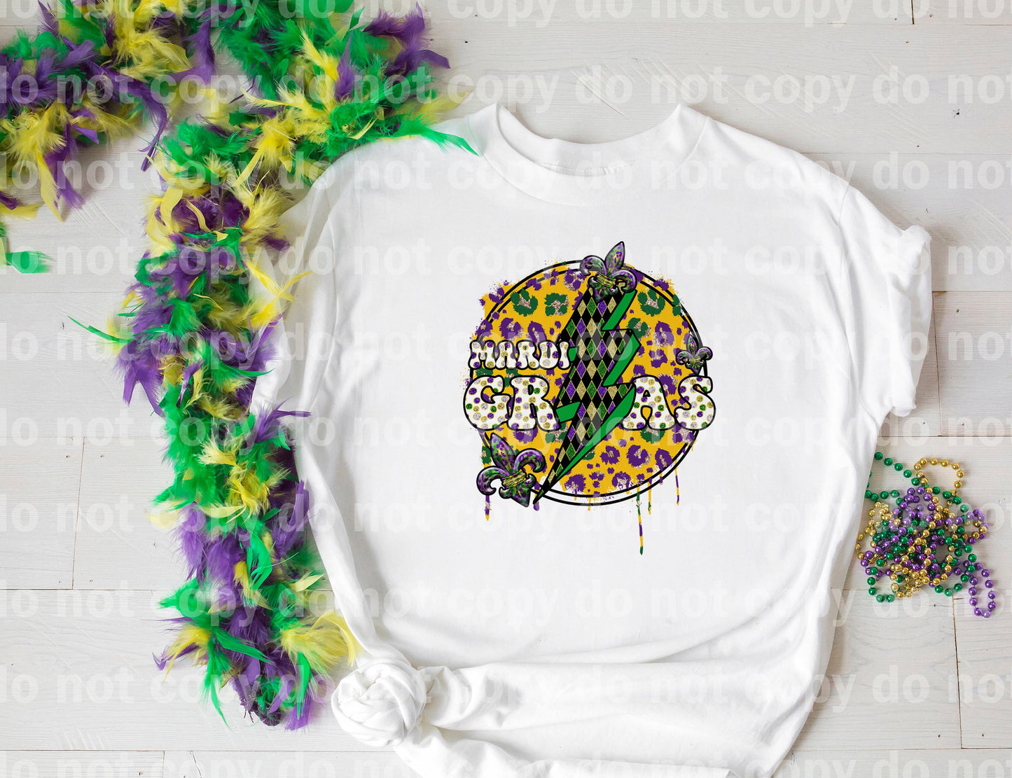 Mardi Gras Lightning Bolt Dream Print or Sublimation Print