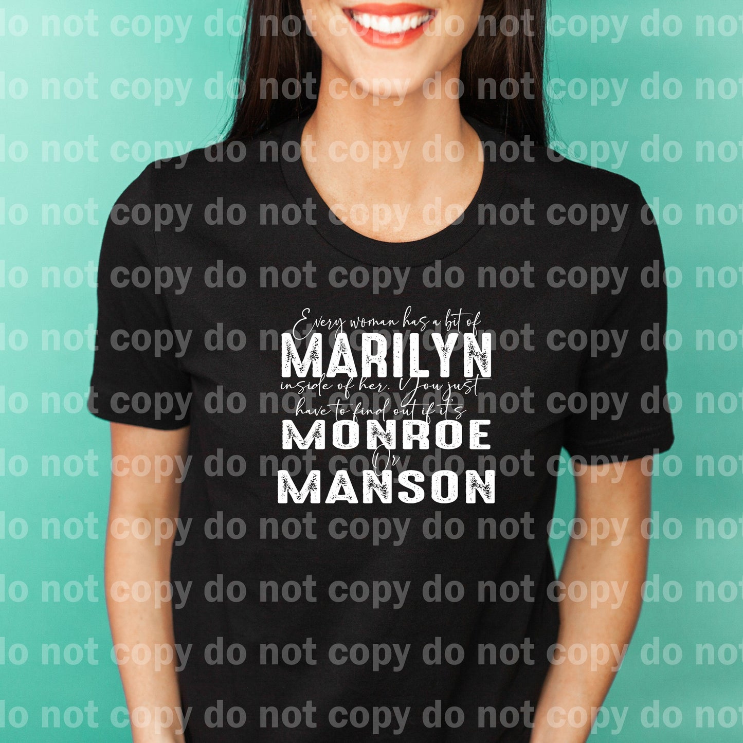 Every Woman Has A Bit Of Marilyn Inside Of Her Black/White Dream Print or Sublimation Print
