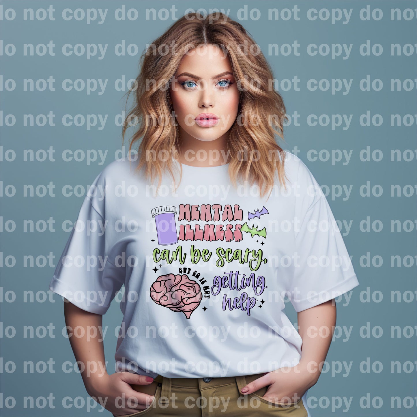 Mental Illness Can Be Scary But So Is Not Getting Help Dream Print or Sublimation Print