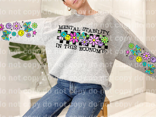Mental Stability in This Economy Smiley with Optional Sleeve Design