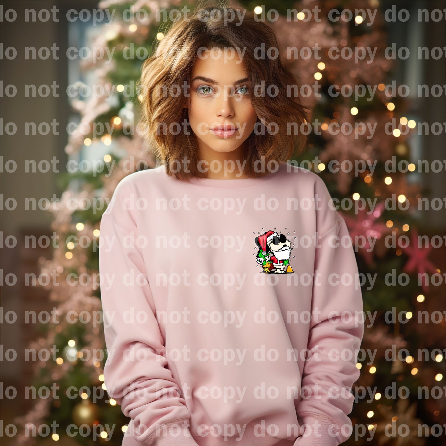 Merry Christmas Charlie with Pocket Option Dream Print or Sublimation Print