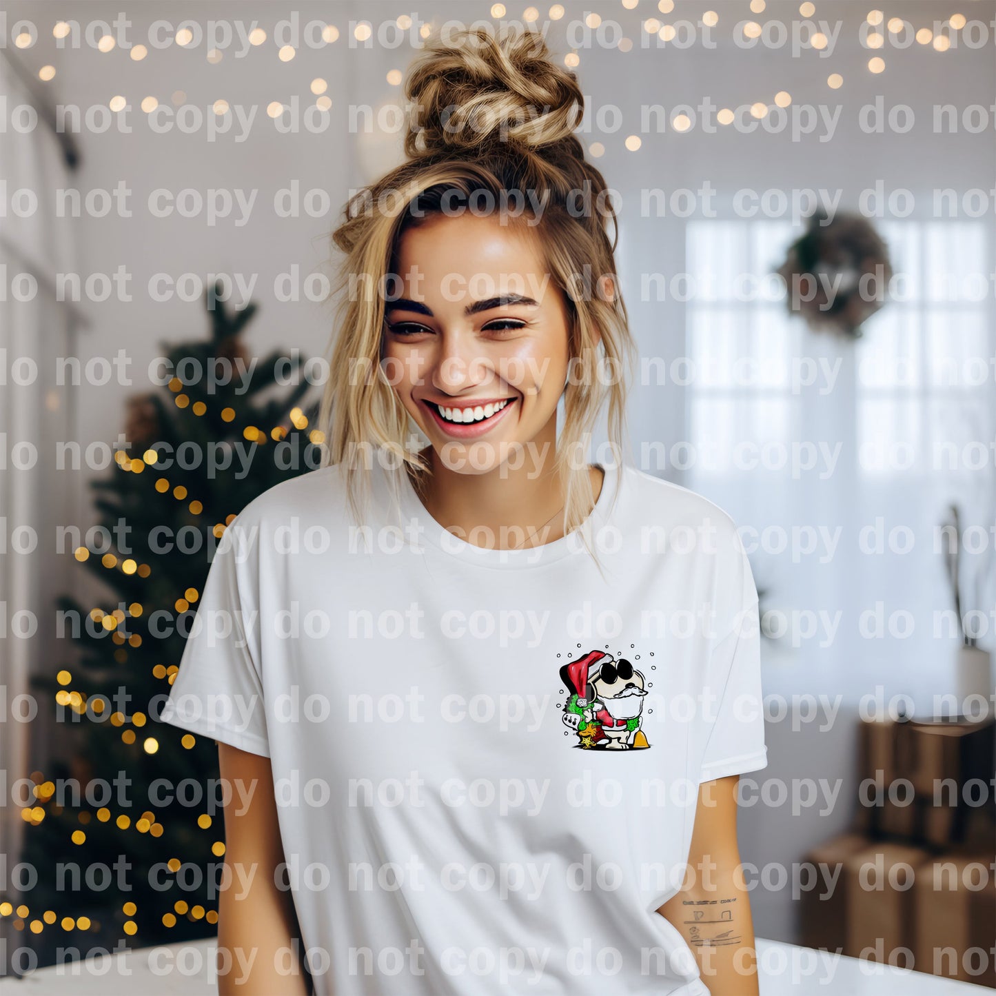 Merry Christmas Charlie with Pocket Option Dream Print or Sublimation Print