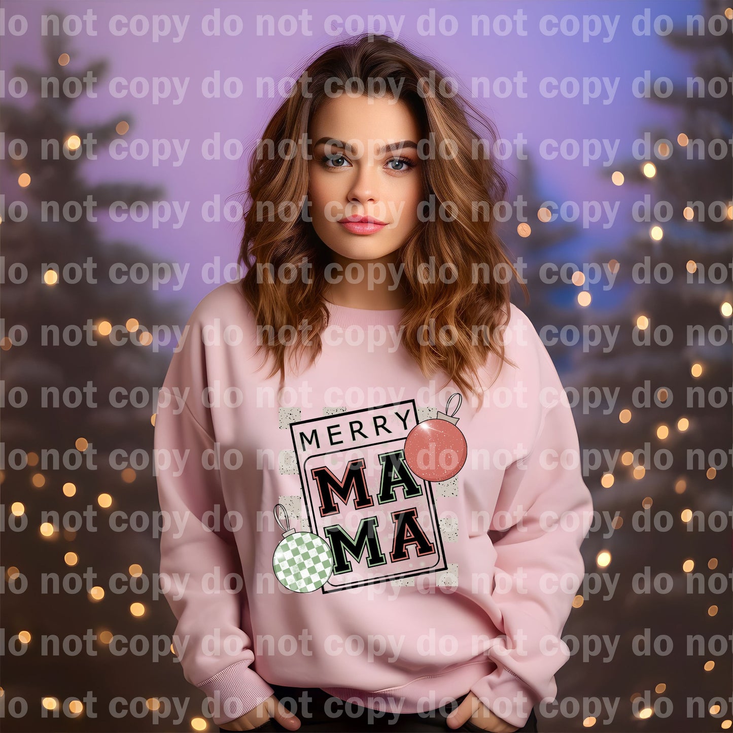 Merry Mama Varsity Dream Print or Sublimation Print