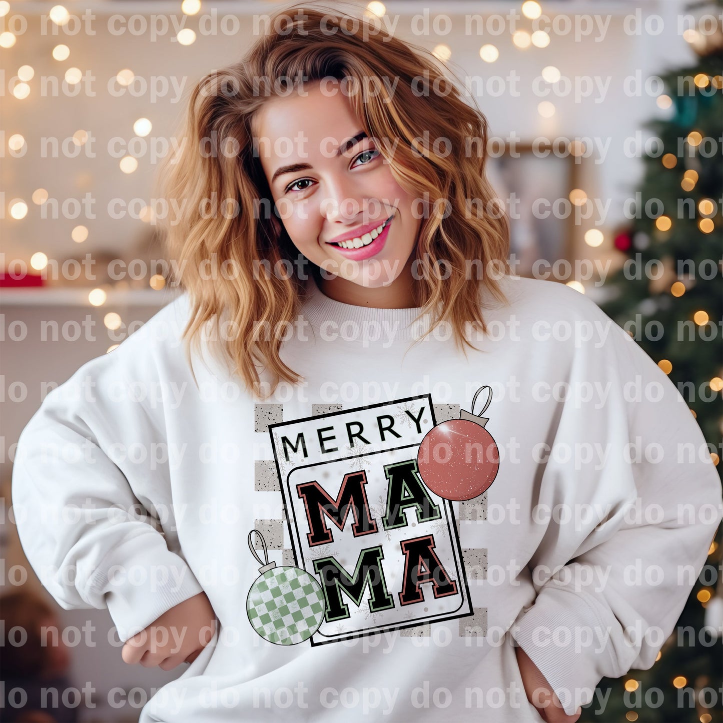 Merry Mama Varsity Dream Print or Sublimation Print