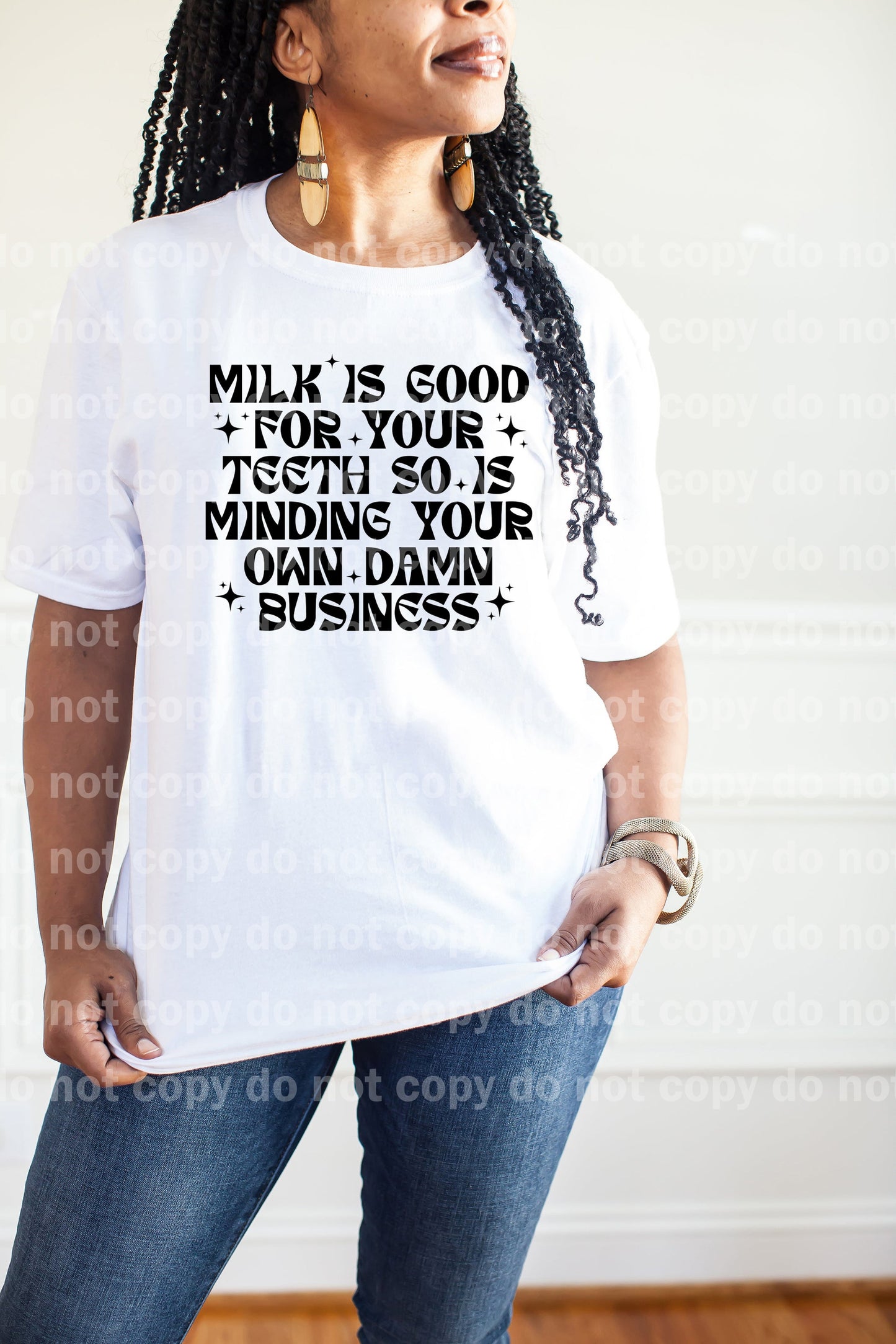Milk Is Good For Your Teeth Black/White Dream Print or Sublimation Print