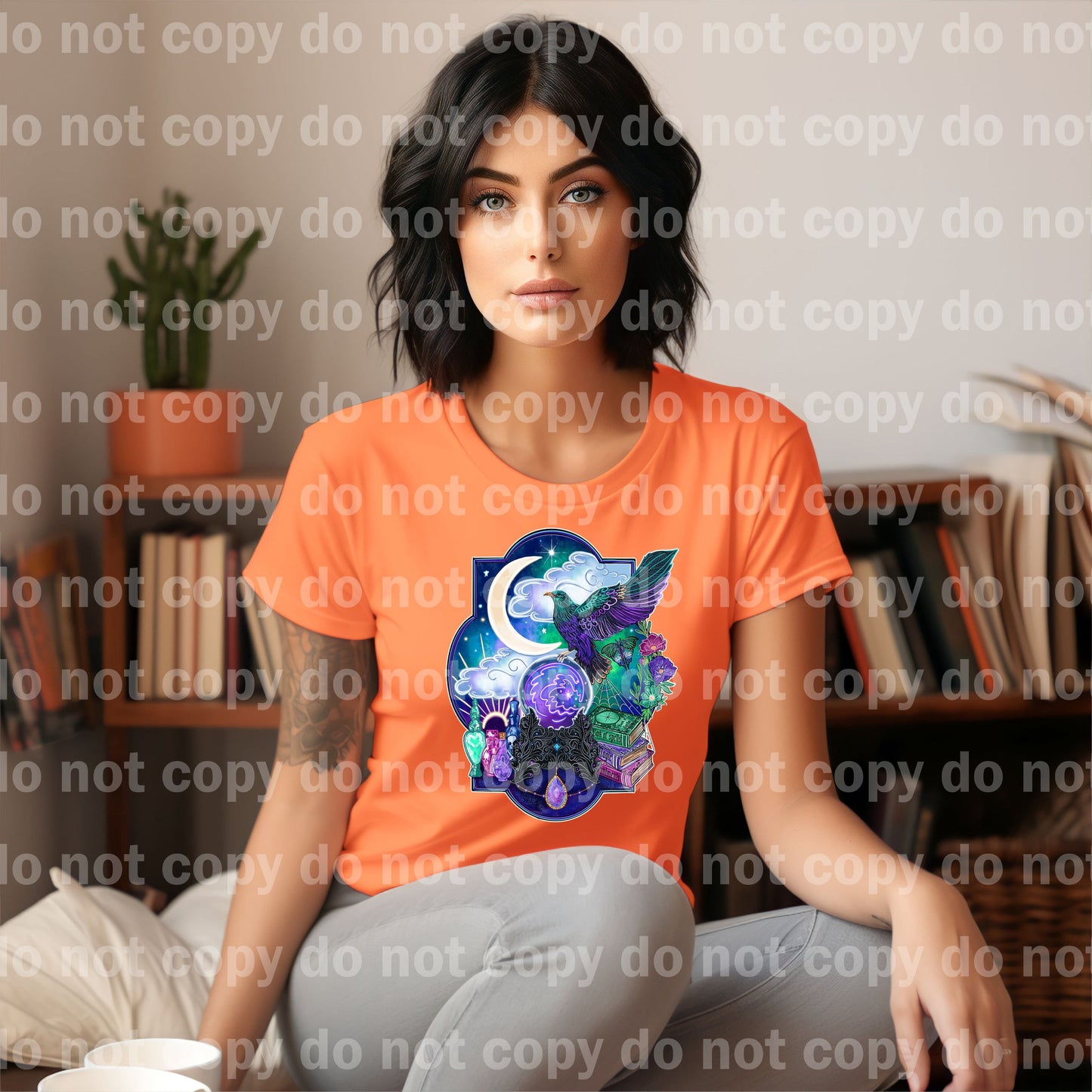 Moon And Bird Magical Dream Print or Sublimation Print