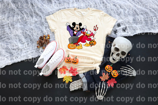 Mouse And Duck Halloween Dream Print or Sublimation Print