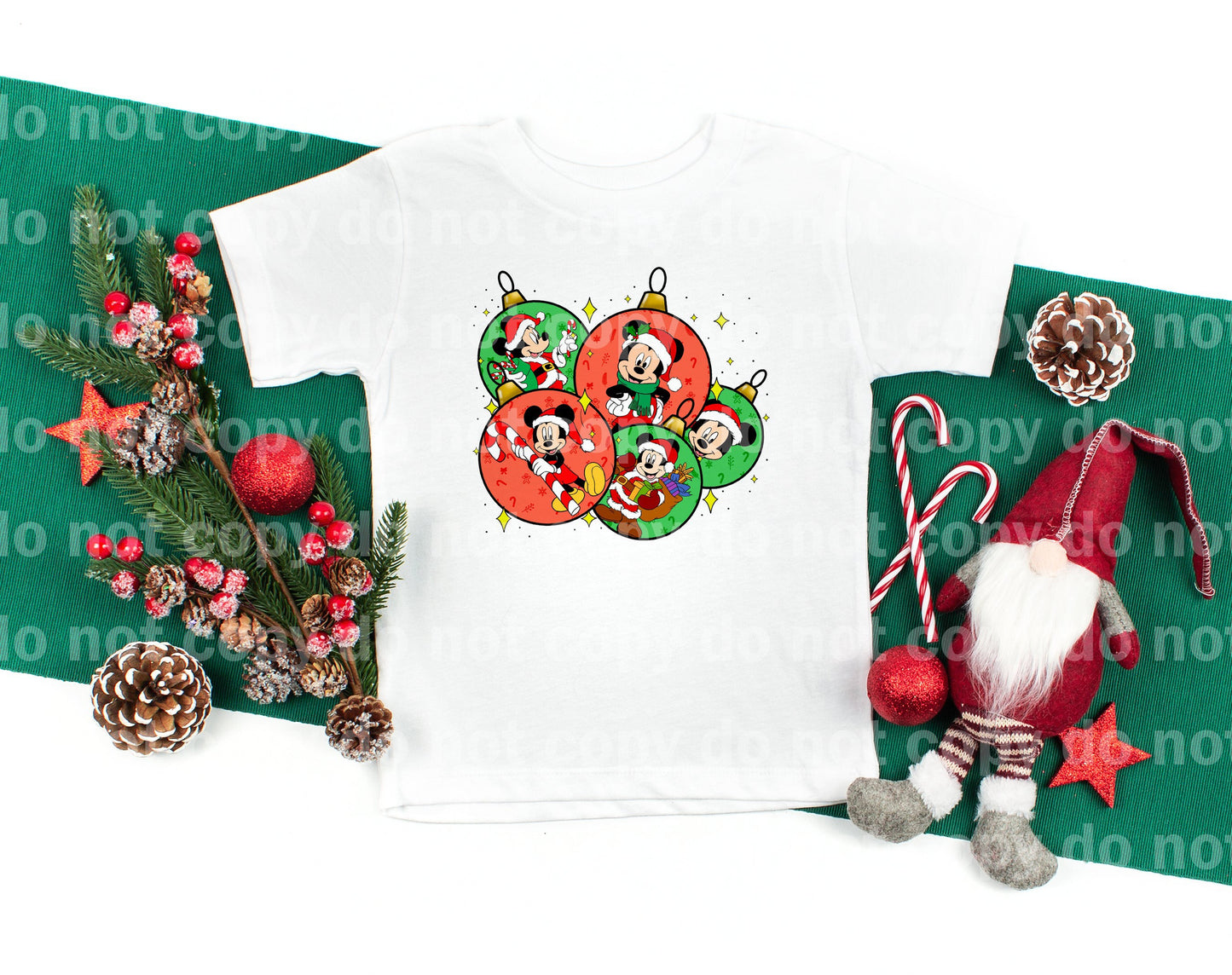 Mouse Christmas Ornament Balls with Optional Sleeve Design Dream Print or Sublimation Print