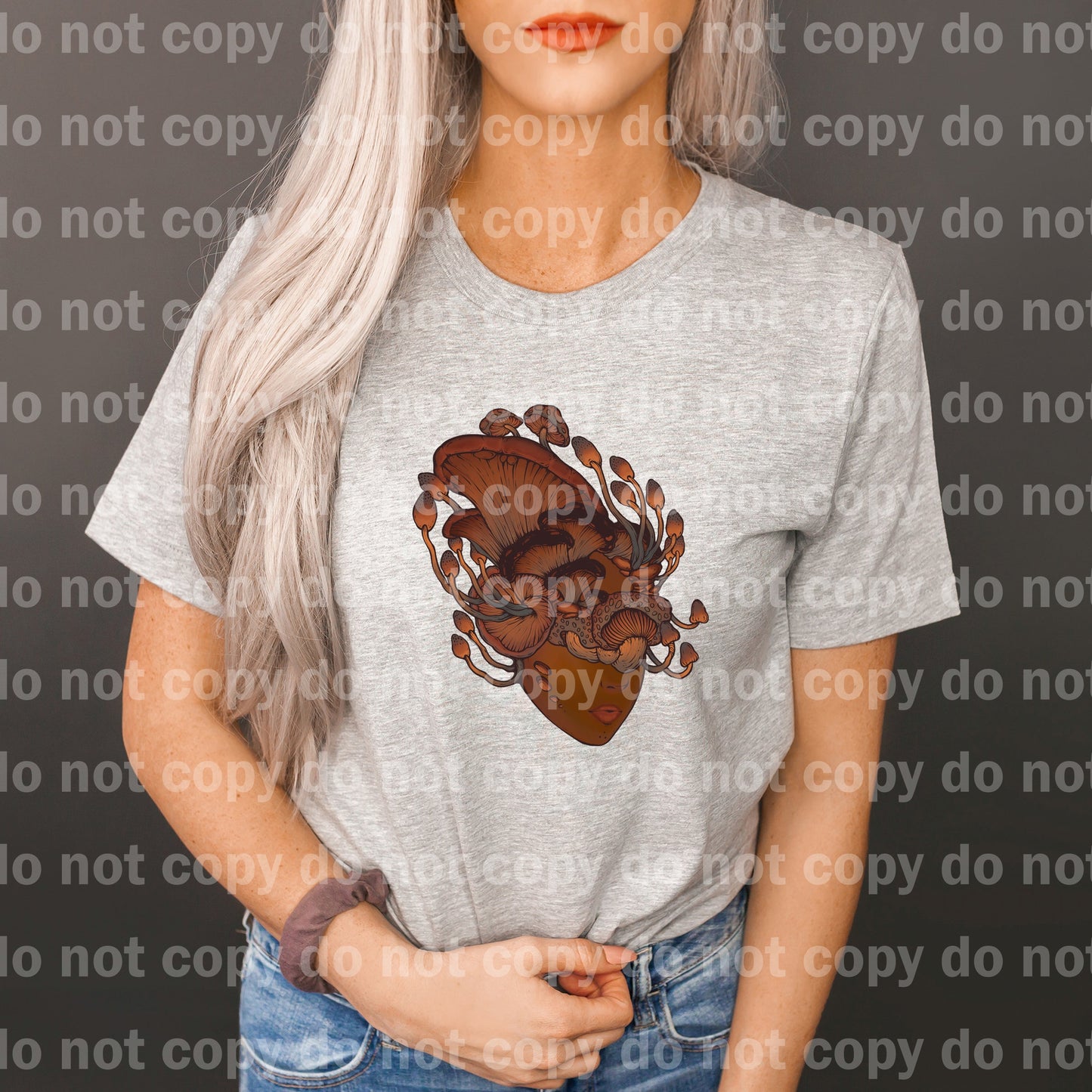 Mushroom Lady In Various Colors Dream Print or Sublimation Print