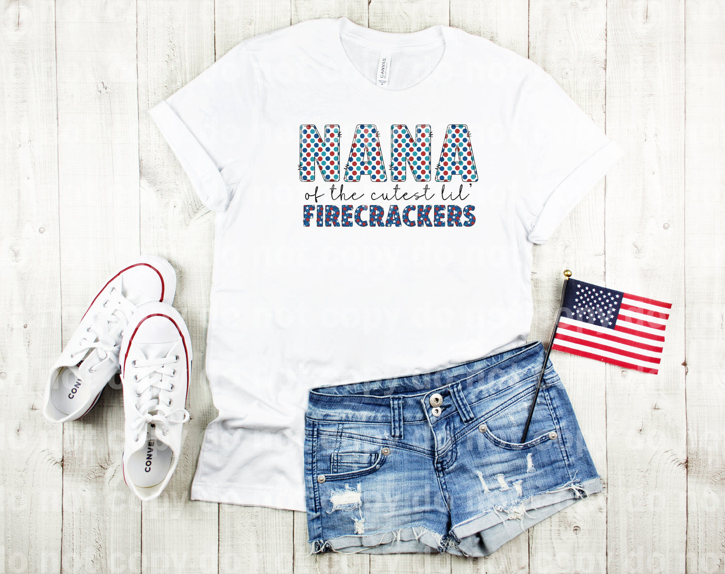 Nana Of The Cutest Lil Firecrackers Dream Print or Sublimation Print