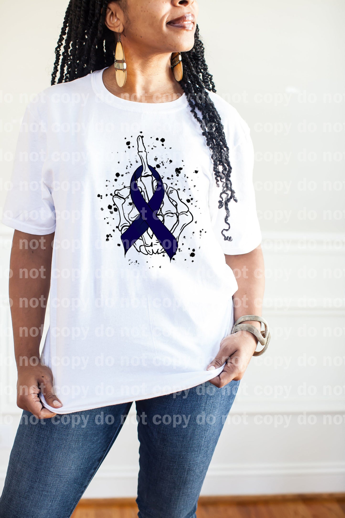 Navy Cancer Ribbon Dream Print or Sublimation Print