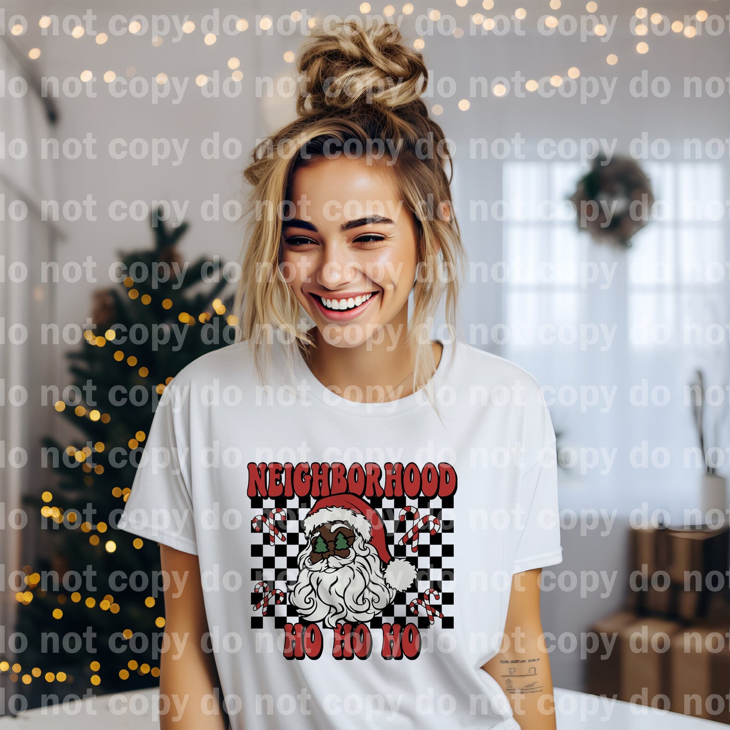 Neighborhood Santa Dark Skin/Light Skin with Optional Sleeve Design Dream Print or Sublimation Print