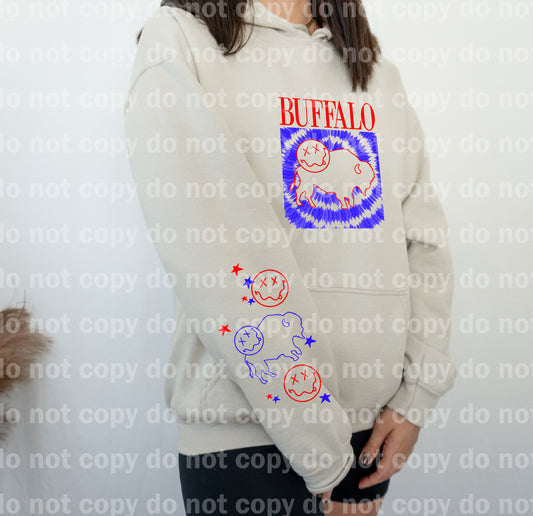 Buffalo Nirvana Tie Dye with Optional Sleeve Design Dream Print or Sublimation Print