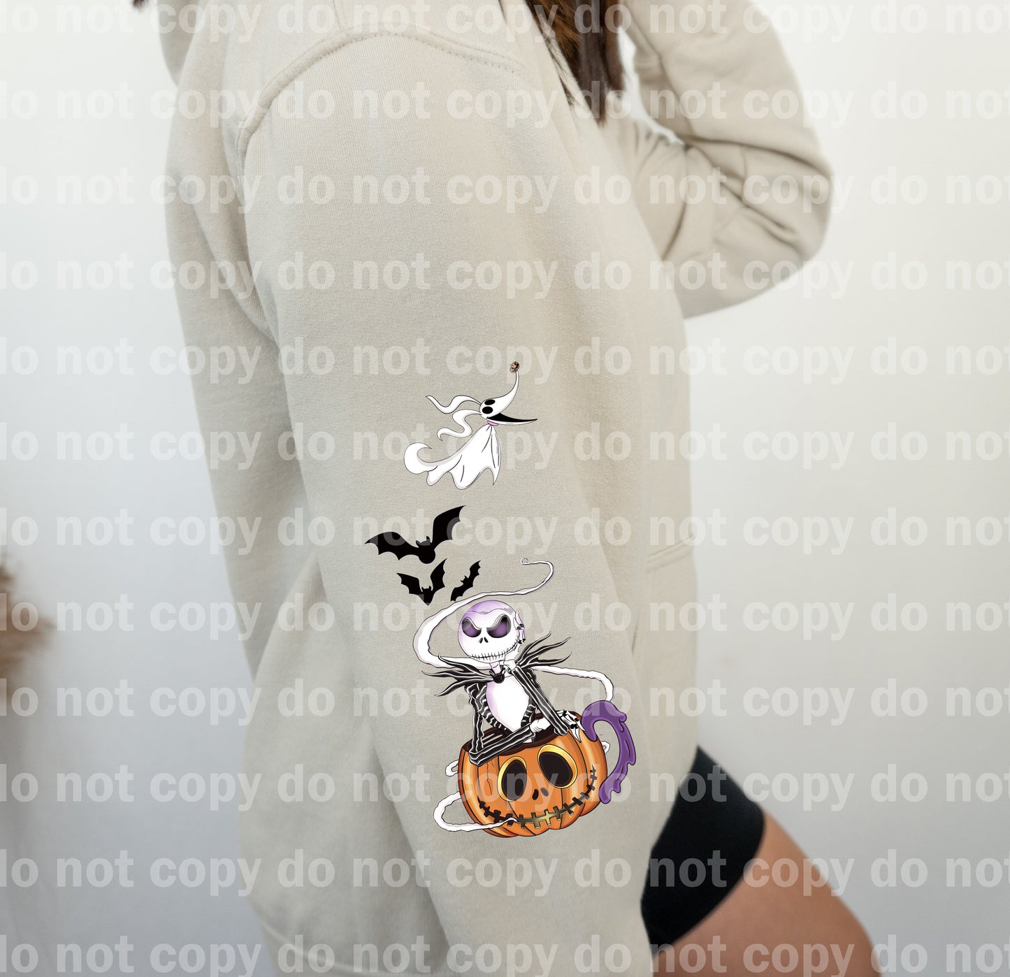 Nightmare Before Christmas with Optional Sleeve Design Dream Print or Sublimation Print