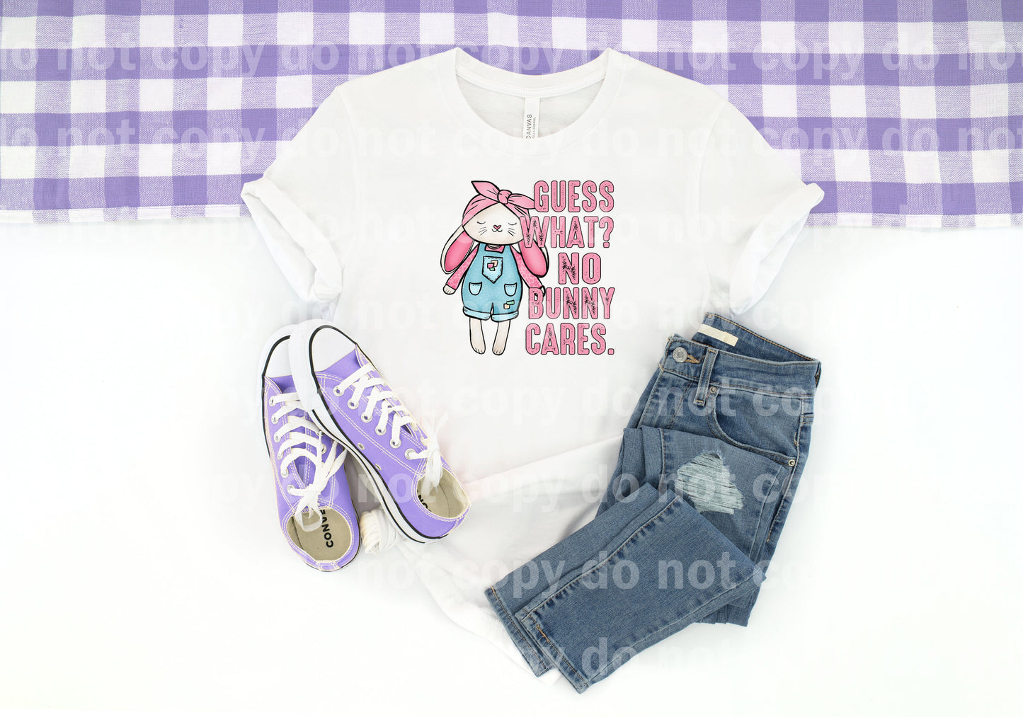 Guess What No Bunny Cares Blue/Pink Dream Print or Sublimation Print