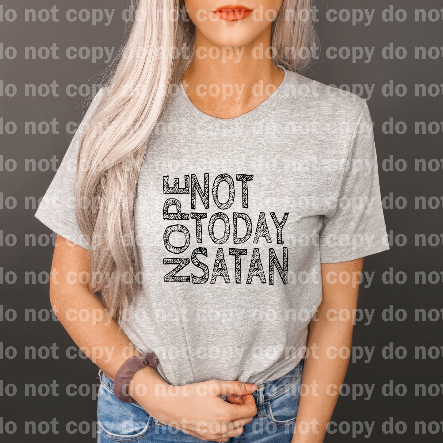 Nope Not Today Satan Dream Print or Sublimation Print