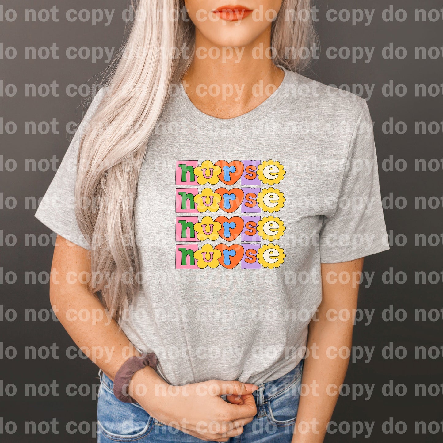 Nurse Stacked Colorful Shapes Dream Print or Sublimation Print