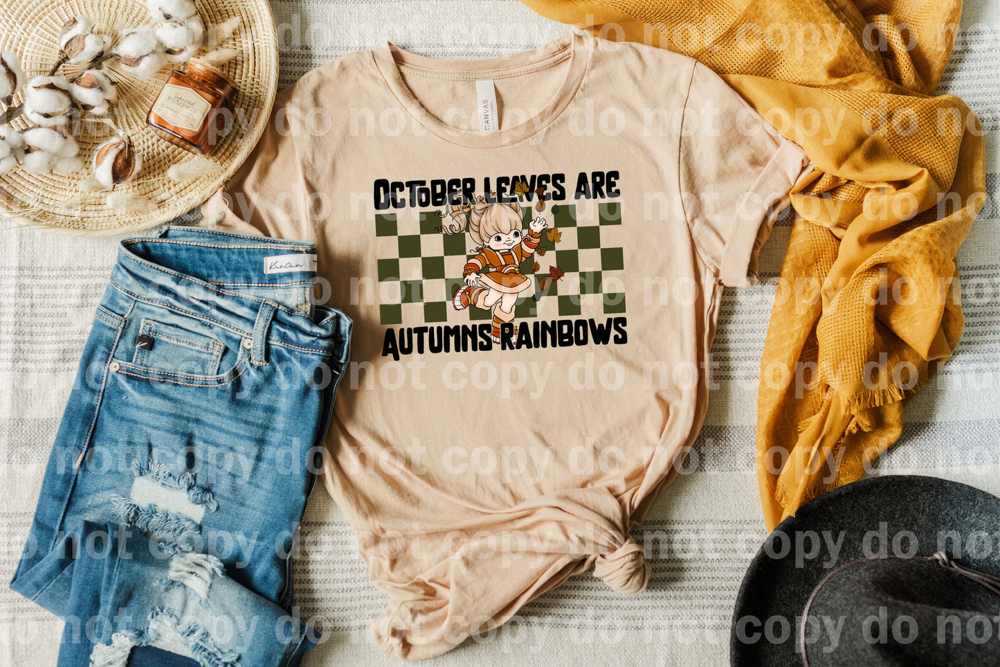 October Leaves Are Autumns Rainbows Dream Print or Sublimation Print