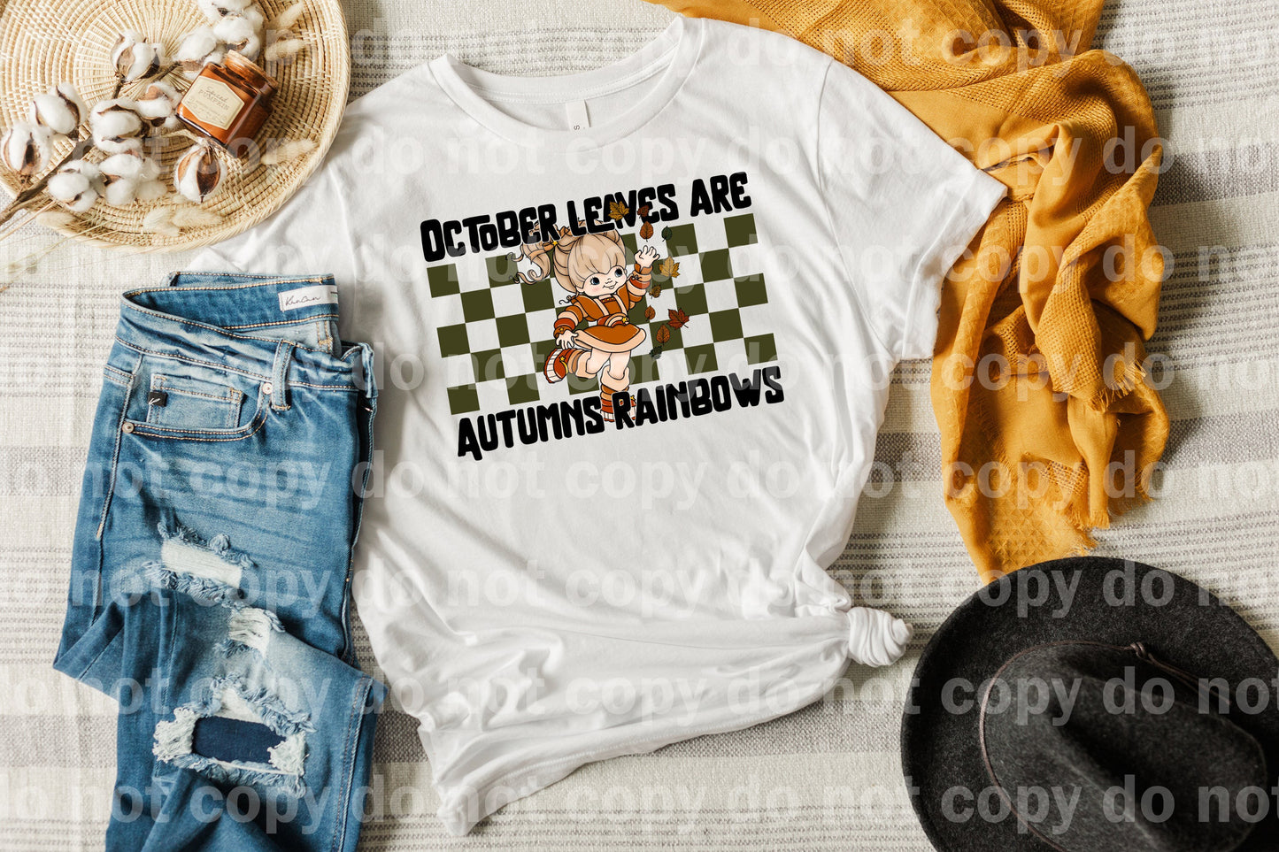 October Leaves Are Autumns Rainbows Dream Print or Sublimation Print