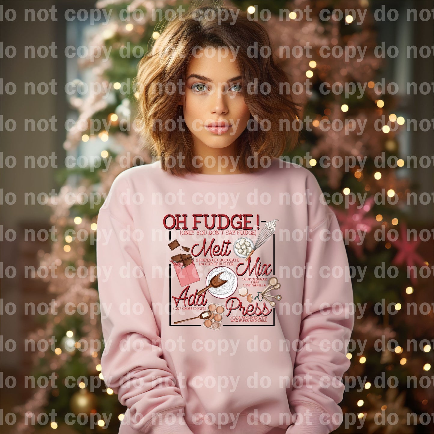 Oh Fudge Christmas Edition Impresión de ensueño o impresión de sublimación