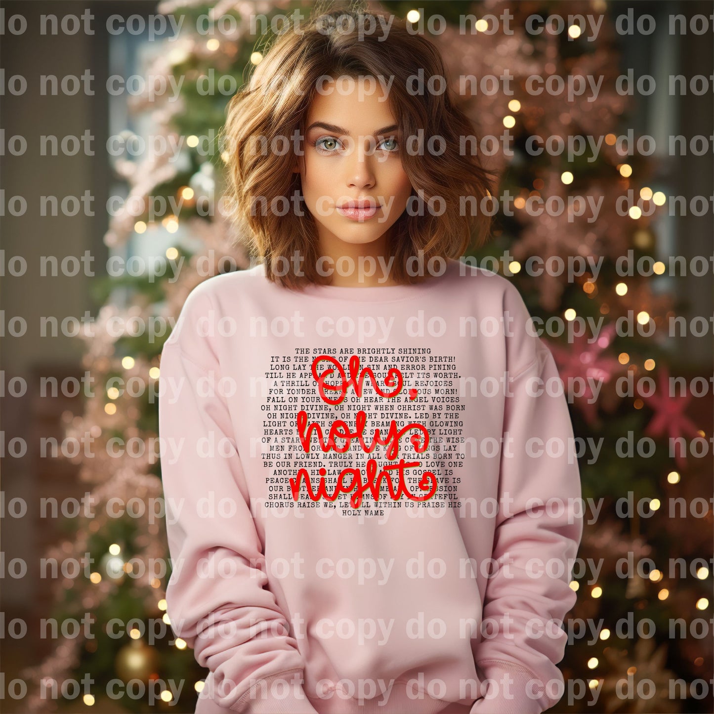 Oh Holy Night Song Dream Print or Sublimation Print